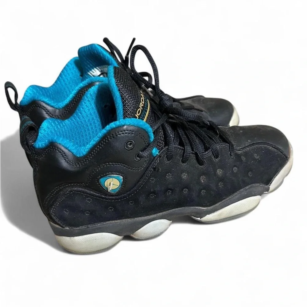 Nike Air Jordan Jumpman Team Pro II 874749-003 Black/Teal/Gold Youth Sz 7Y  2016